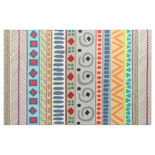 Tribal aztèque tissu de coton de 56 pouces