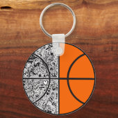 Tribal Basketball Sleutelhanger (Voorkant)