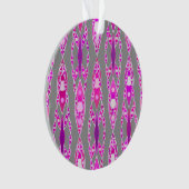 Tribal Batik - Fuchsia rose, violet et gris (devant)