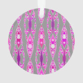 Tribal Batik - Fuchsia rose, violet et gris (dos)