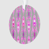 Tribal Batik - Fuchsia rose, violet et gris (devant)