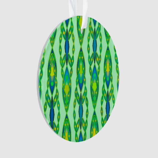 Tribal Batik - Mint, Emerald Green et Blue (devant)