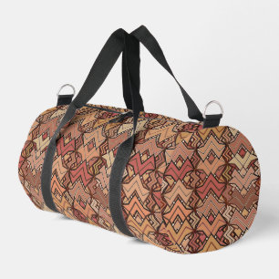 Tribal Batik Print, bruin, roest en aardtoonen Plunjezak