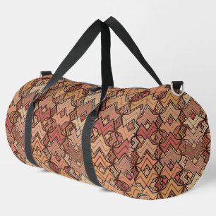 Tribal Batik Print, bruin, roest en aardtoonen Plunjezak