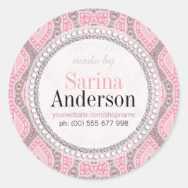 Tribal Batik Roze Patroon gemaakt door Labels Stic