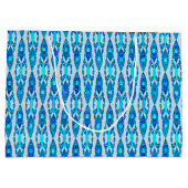 Tribal Batik - Sapphire Blue en Silver Grey Large Cadeauzakje (Achterkant)