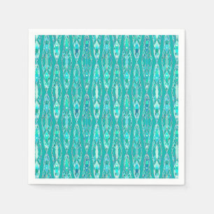 Tribal Batik - Turquoise en Aquamarine Servetten