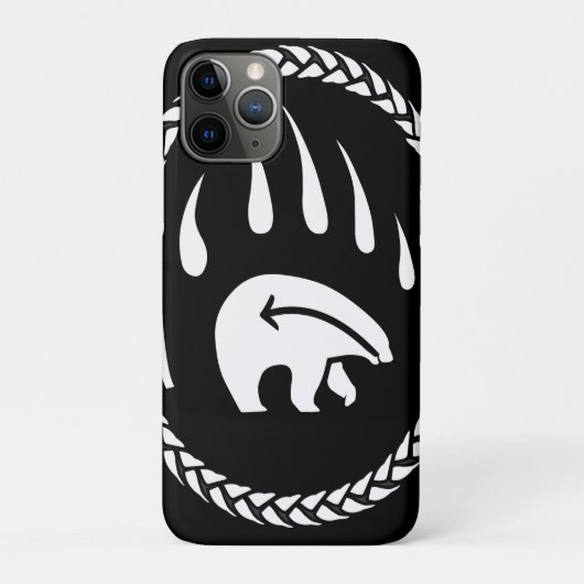 Tribal Bear iPhone 11 Coque Bear Coques mobiles (Dos)