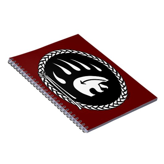 Tribal Bear Journal Custom Native Art Carnet (Côté Droit)