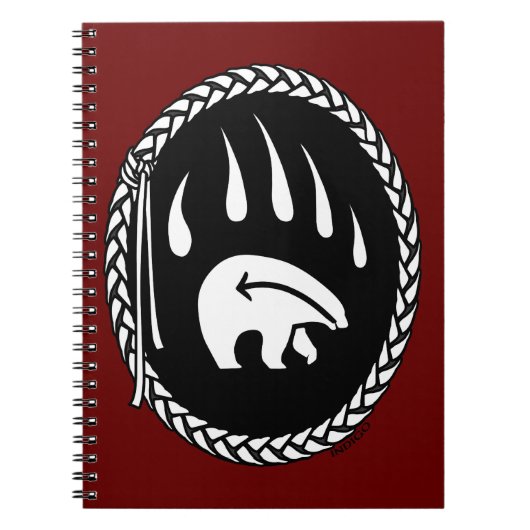 Tribal Bear Journal Custom Native Art Carnet (Devant)