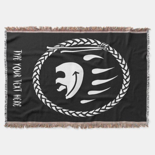 Tribal Beer Blanket Native Beer Claw Throw Blanket Deken (Voorkant)
