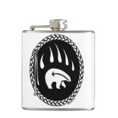 Tribal Beer Flask Custom Beer Claw Art Drink Flask Heupfles (Voorkant)
