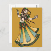 Tribal Belly Dancer Briefkaart (Voorkant / Achterkant)