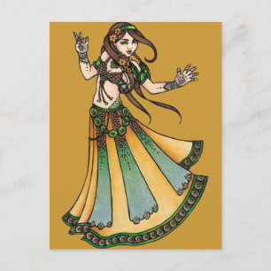 Tribal Belly Dancer Briefkaart