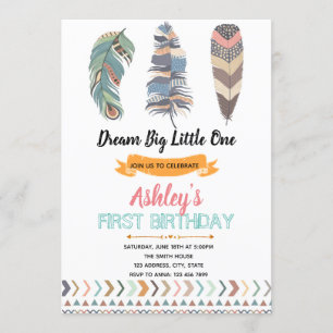 Tribal Birthday Party Invitation card Kaart