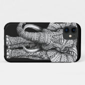 Tribal Black Elephant Case-Mate iPhone Case (Achterkant (horizontaal))