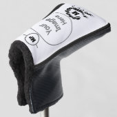 Tribal Black Scorpion Monogram Golfheadcover (3/4 voorkant)