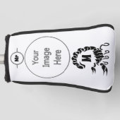 Tribal Black Scorpion Monogram Golfheadcover (Voorkant)