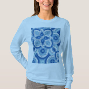 Tribal Blue Carreaux femme Sweat Shirt