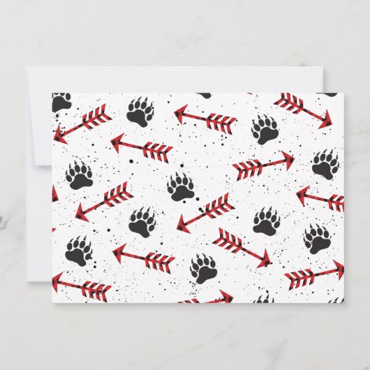 Tribal Boho Beer Verjaardagsuitnodiging Wild One! Kaart (Achterkant)