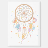 Tribal Boho Dreamcatcher op witte V2 Magneet (Voorkant)