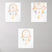 Tribal Boho Dreamweaver op de witte set van 3 (Voorkant)