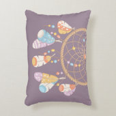 Tribal Boho Dreamweaver op Paars Decoratief Kussen (Voorkant(Verticaal))