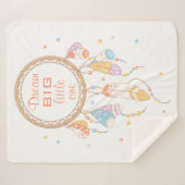 Tribal Boho Dreamweaver Quote Sherpa Deken (Voorkant (horizontaal))