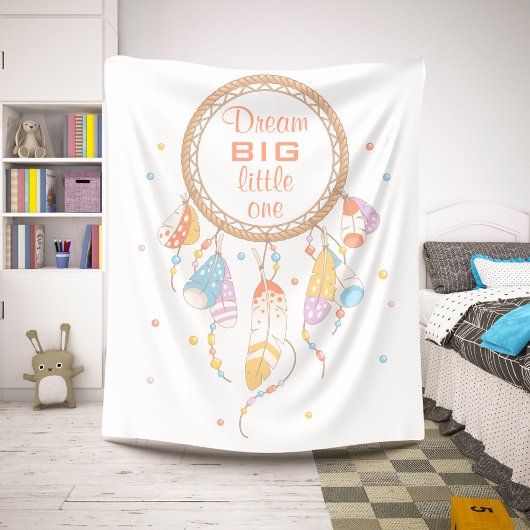 Tribal Boho Dreamweaver Quote Sherpa Deken