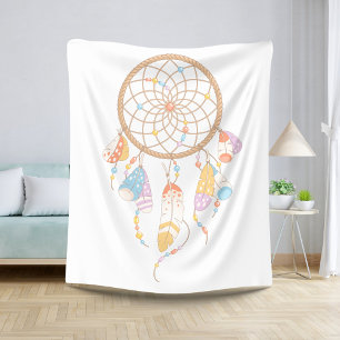 Tribal Boho Drocatcher Sherpa Deken
