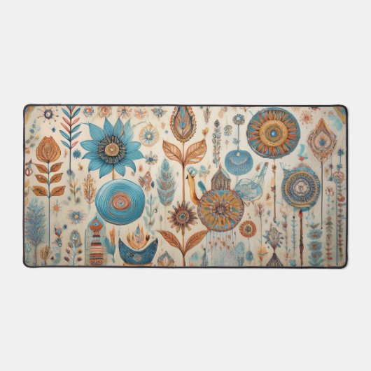 Tribal Boho Elements Desk Mat (Voorkant)