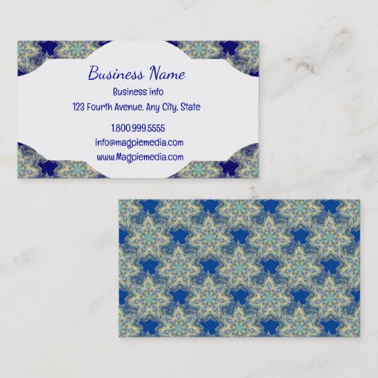 Tribal Boho Pattern Classic Visitekaartje (Voorkant / Achterkant)