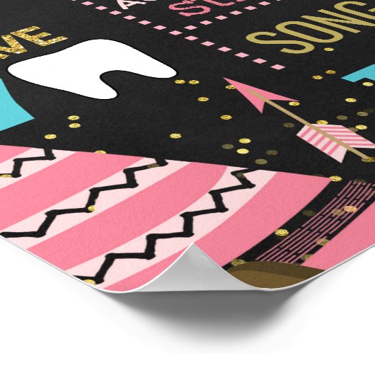 Tribal Boho WIld One Woodland First Birthday sign Poster (Hoek)