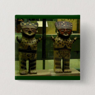 Tribal Boys CB Vierkante Button 5,1 Cm