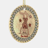 Tribal Cartwheel Keramisch Ornament (Rechts)