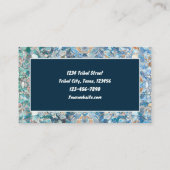 Tribal Classic Blue Ethnic Visitekaartje (Achterkant)