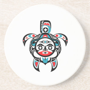 Tribal Compass Zandsteen Onderzetter