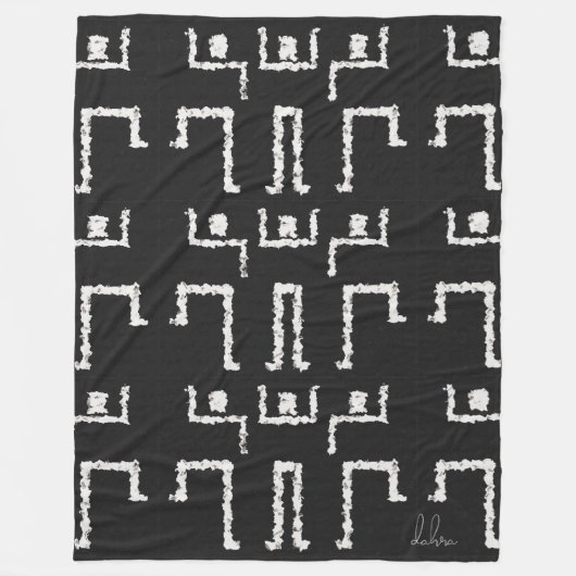 Tribal Dance Fleece Deken (Voorkant)