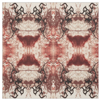 Tribal Decay Damask Gothic Art Stof