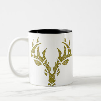 Tribal Deer crackle camo mok
