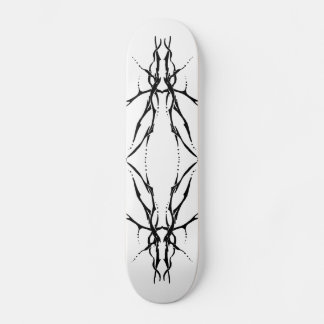 Tribal Deer Skull Tattoo - zwart-wit Skateboard