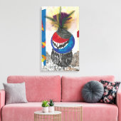 "Tribal Design Blue" Fine Art Canvas Print (Insitu (Woonkamer))