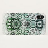 Tribal Design Groene Tint Case-Mate iPhone Case (Achterkant (horizontaal))