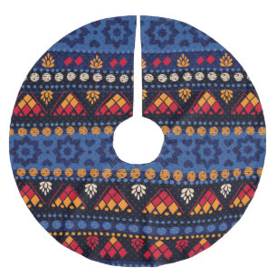 Tribal Design: Multifunctioneel naadloos patroon. Kerstboom Rok