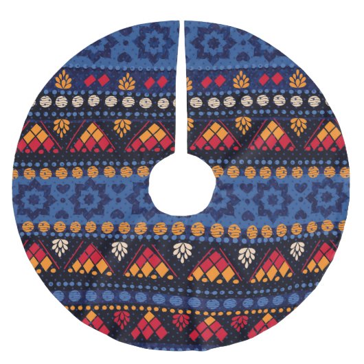 Tribal Design: Multifunctioneel naadloos patroon. Kerstboom Rok (Voorkant)
