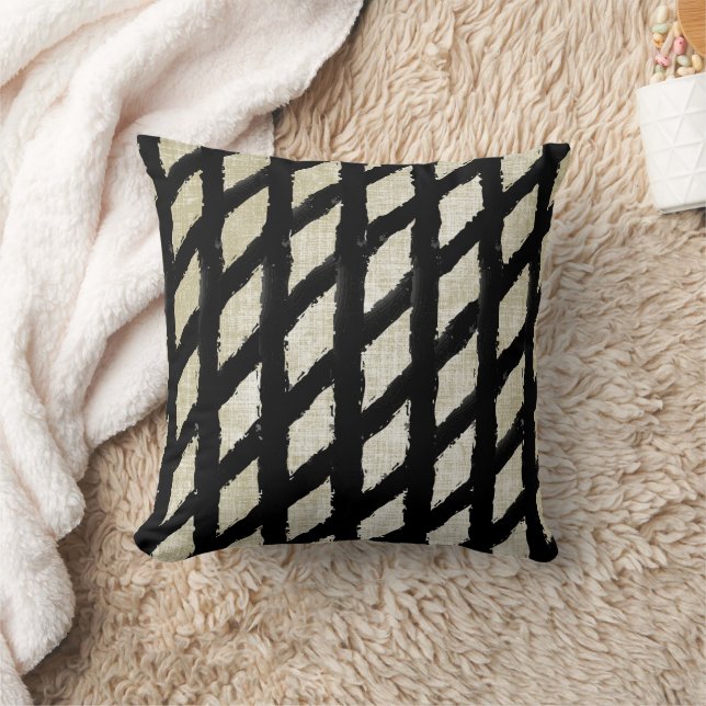 Tribal Diamond iKat Pattern Design Pillow Kussen (Deken)