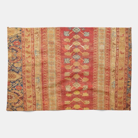  Tribal Diamonds Pattern Red Theedoek (Horizontaal)