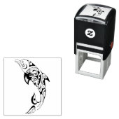 Tribal Dolphin Zelfinktende Stempel (In situ)