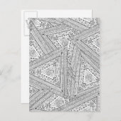 Tribal Doodle 2 Briefkaart (Voorkant / Achterkant)