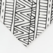 Tribal Doodle 2 Fleece Deken (Hoek)